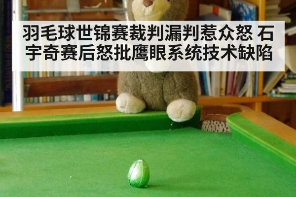 羽毛球世锦赛裁判漏判惹众怒 石宇奇赛后怒批鹰眼系统技术缺陷